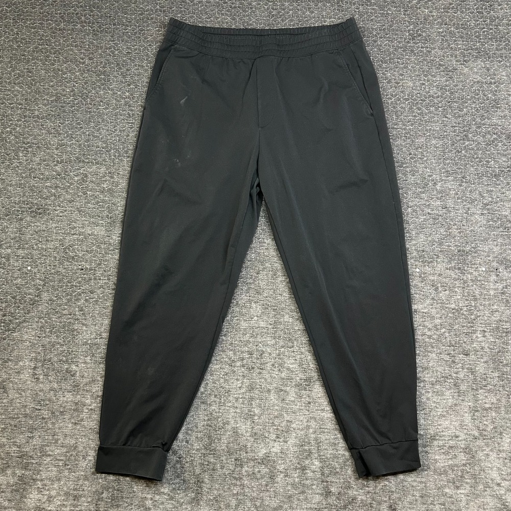 Uniqlo AIRism Jogger Pants Men's Black Pockets Elastic Waist Loungewear - XL